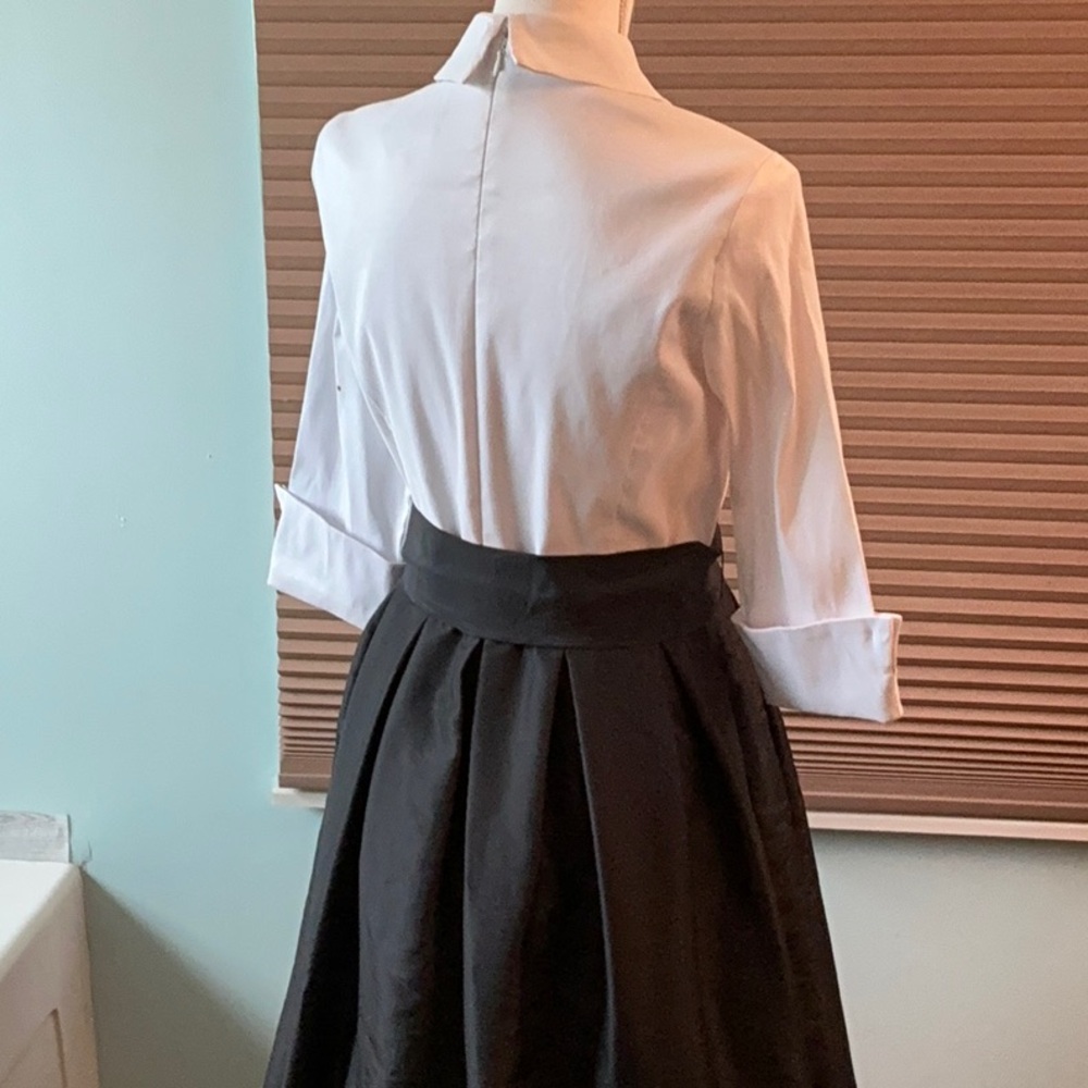 Black A-Line Maxi Wrap Dress for Cocktail - Picture 4 of 6